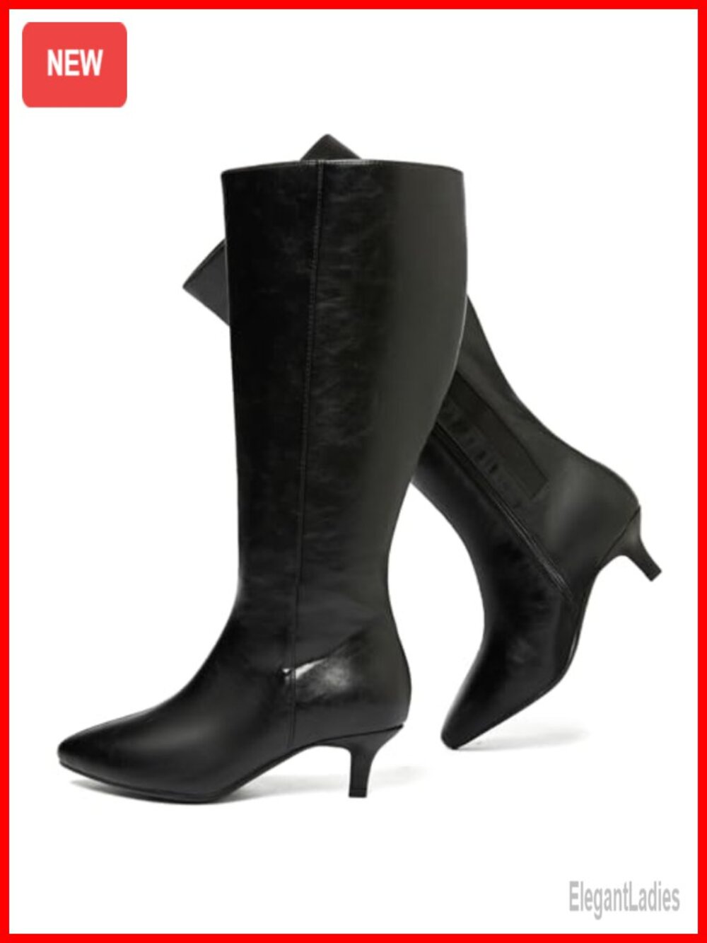 Extra Wide Calf Knee High Boots Faux Leather Wide Width Riding Boots